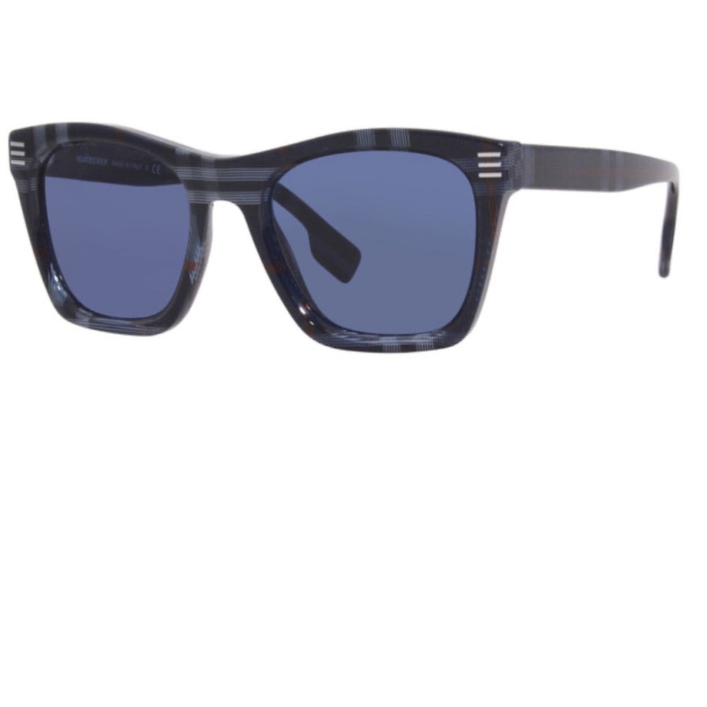 Burberry Cooper BE4348 394780 Sunglasses Men's Navy Check/Dark Blue